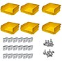 Triton Products 10-7/8" L x 11" W x 5" H LocBin Storage Bin With BinClip, Yellow, 6/CT (BK-235)~#|#~83DEA597-FD70-42E1-9F470B3EF8864AF8_sc7