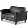 Alera 55.5"W Bonded Leather Loveseat, Black (ALERL22LS10B)~#|#~83E1C9B9-F002-4B46-AB56D8D2882B1A42_sc7