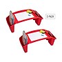 Mind Reader 10.75" x 22.25" Plastic Kids' Lap Desk Activity Tray, Red, 2/Pack (2KIDLAP-RED)~#|#~83E29FE0-A977-4112-BD5FA27AF6BB142C_sc7