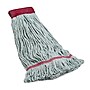 Coastwide Professional™ Looped-End Wet Mop Head, Large, Recycled PET/Cotton Blend, 5" Headband, Blue (CW57755)~#|#~83E46498-179D-4176-B99C2ABE340AE6AF_sc7