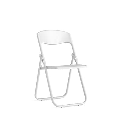 Flash Furniture HERCULES Series Plastic Folding Chair, White (RUTIWHT) Simolary simolary.com