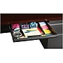 Hirsh 48"W Single-Pedestal Desk, Charcoal/Mahogany (20093)~#|#~83E74727-E7DD-417B-B998B1B821B537EB_sc7