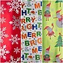 JAM Paper Christmas Wrapping Paper, 25 Sq. ft. x 30", Frosted Holidays Set, 3 Rolls/Pack (165F3FrHo)~#|#~83E7749E-6A93-42E3-87B3E90C768783E6_sc7