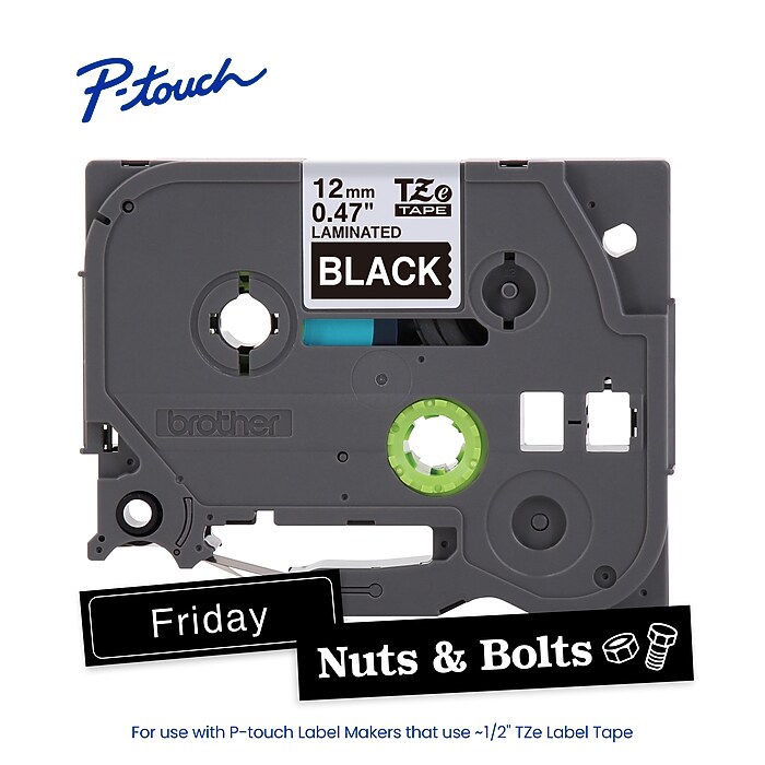 t子ページ Brother P-touch Laminated Label Tape, 1