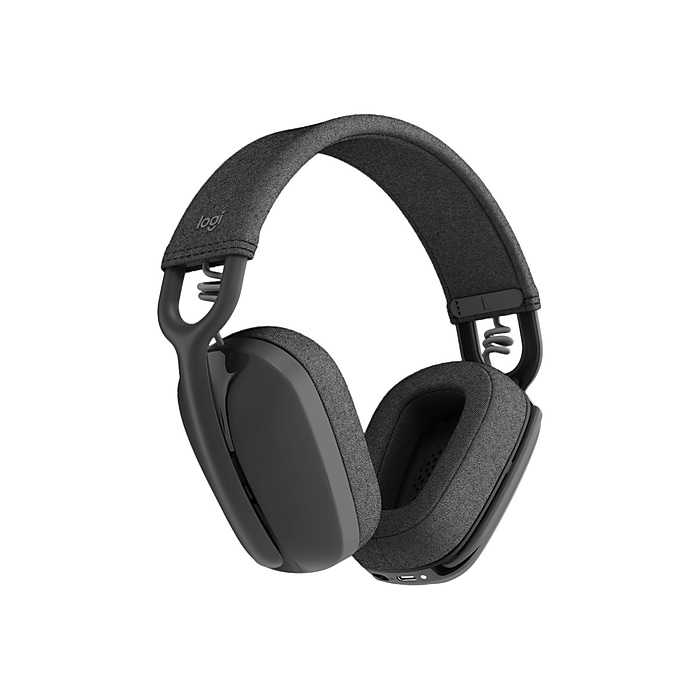 Logitech Zone Vibe Wireless Noise Canceling Bluetooth Stereo Headset, MS Certified, Graphite (981-001156) | Staples Logitech Zone Vibe Wireless Noise Canceling Bluetooth Stereo Headset, MS Certified, Graphite (981-001156) | Staples
