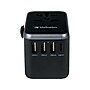 Verbatim UTA-04 Plastic Travel Power Adapter, Black (49546)~#|#~83FE1206-4338-41C5-B85225FCD6FFFA5C_sc7