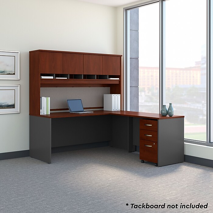 Bush Business Furniture Westfield 72W L Shaped Desk with Hutch and