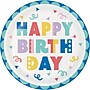 Creative Converting Party Patterns Happy Birthday Plates, Multicolored, 32/Pack (DTC365080DPLT)~#|#~8403B93A-400C-4197-BD8BA7AA31AAE1CE_sc7