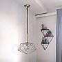 Lalia Home 1 Light 16" Metal Wire Paragon Hanging Ceiling LED Pendant Fixture, Antique Brass (LHP-3003-AB)~#|#~84048A9F-FFF2-4627-8DF326F82201CA05_sc7