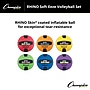 Champion Sports Rhino Softeeze Vinyl Volleyball Set, Assorted Colors, 6/Set (CHSRS2SET)~#|#~84052670-6199-4F06-B1507F4C533E0EF1_sc7