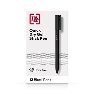 TRU RED™ Ballpoint Pen, Medium Point, 1.0mm, Black, 60/Pack