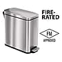 HLS Commercial Stainless Steel Step Trash Can with Hinged Lid, 3-Gallon, Silver (HLSS03RFR)~#|#~8407B812-2144-45B0-ABD7F5E490B67848_sc7