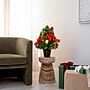Nearly Natural 24-in Pre-Lit Fiber Optic Classic Star Topped Artificial Christmas Tree with Decorative Planter (T4751)~#|#~8408ECCA-6329-42A4-B4A819594266D330_sc7