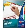 Avery Index Maker Paper Dividers with Print & Apply Label Sheets, 8 Tabs, Multicolor, 5 Sets/Pack (11419)~#|#~84090593-7BEE-41B5-A2E7057B47E7015E_sc7