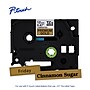 Brother P-touch Premium Glitter Laminated Label Tape, ~3/4" x 26.2', Black on Gold (TZePR831)~#|#~84092EA4-D81B-4128-94918DEFDB9AC6A2_sc7
