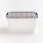 Iris 32 Quart Stack and Pull Latching Plastic Storage Bin, Clear (500207)~#|#~840F4067-58CC-4802-818EEBF32CDD8EDD_sc7