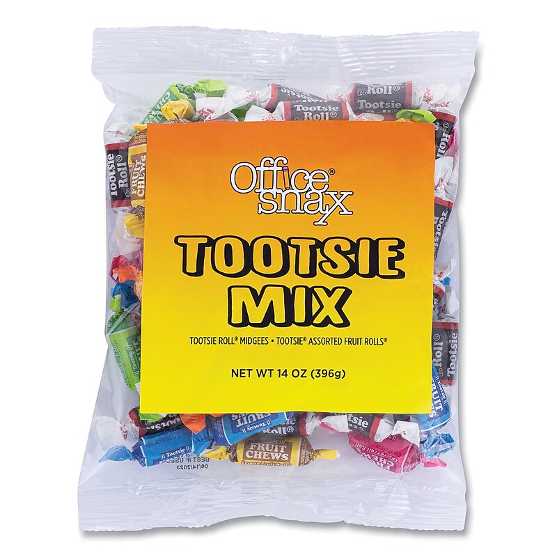 Office Snax Tootsie Roll Chewy Candy, Assorted Flavors, 14 oz. (OFX00658) image 1