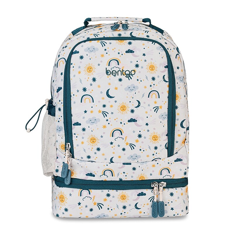 bentgo 2-in-1 Kids Friendly Skies Laptop Backpack, Large (BGBKPAK-SKY) image 1