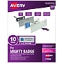 Avery Reusable Name Badge System, 1" x 3", Silver, 10/Pack (71206)~#|#~8417A2C7-7AA3-49B3-8F41BB391ECB7310_sc7