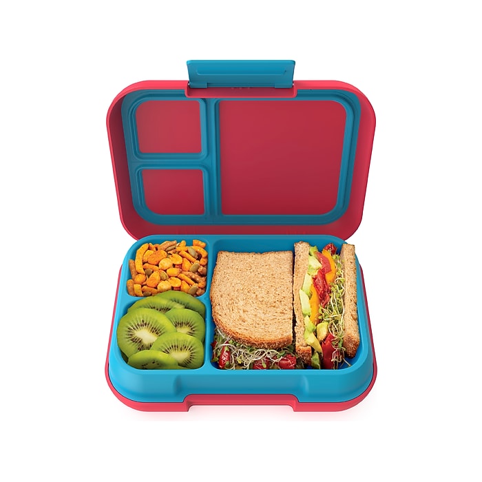bentgo Pop Lunch Box, Flame Red/Turquoise (BGOPOP-FL) | Staples