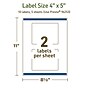 Avery Dissolvable Rectangle Multipurpose Labels, 4" x 5", Off-white, 10/Pack (94253)~#|#~8423C650-5E06-404E-805C65DA0CF516AA_sc7