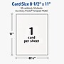 Avery Rectangle Integrated Cards, Matte White, 50/Pack (19479399849)~#|#~84268F86-0241-4B21-8D78FC9D94B7A6E1_sc7