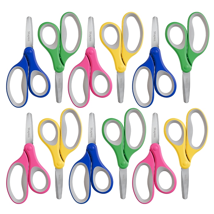kudos 19ss Blue Print セットアップ kid fresino Staples 5‑Inch Kids Blunt Tip Scissors, Straight Handle, Right