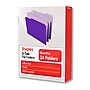 Staples File Folders, 1/3-Cut Tab, Letter Size, Purple, 24/Pack (ST13845-CC)~#|#~8430D7EC-5556-4F7C-B43E535A1C39C948_sc7
