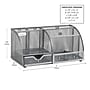 Mind Reader 7-Compartment Metal Desk Organizer File and Accessory Storage, Silver (JOEORG-SIL)~#|#~8439118D-F7FB-4F8D-A284480CFDE9B151_sc7