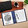 Staples 1" 3-Ring Non-View Binder, D-Ring, Navy Blue (26408-CC)~#|#~843D39A5-0D02-40A1-A361A1A8A2F785B3_sc7