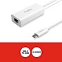 Staples TECH USB-C to Ethernet Adapter, Female to Male, White (ST62369)~#|#~843F4EA0-FCD4-459A-8EBF8890CF976C5F_sc7