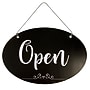 Cosco 2-Side Open/Close Spa Style Indoor Sign, 12" x 8", Black/White (098642)~#|#~8440821A-397C-469A-B35F50DDB8CA780E_sc7