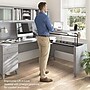 Bush Home Somerset 72W L-Shaped Sit to Stand Desk with Hutch, Platinum Gray (SET015PG)~#|#~844679E1-5B48-4F0C-BB59981D0F5AF5F9_sc7