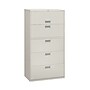 HON Brigade 600 Series 5-Drawer Lateral File Cabinet, Locking, Letter/Legal, Gray, 36"W (H685.L.Q)~#|#~84513AE2-89F2-4A32-BD319E7396B4B736_sc7