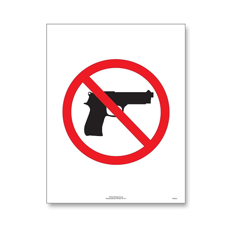 ComplyRight Weapons Law Poster Service, Kansas (U1200CWPKS) image 1