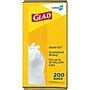 Glad Quick Tie Tall 13 Gallon Flap Tie Kitchen Trash Bag, White, 200 Total Bags (15931)~#|#~845599E9-34B9-4C1F-9D5E40A200F2176C_sc7