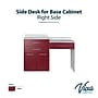 Viva Comfort 32'' H x 24" L Exam Room Medical Cabinet Extension Left Side Desk with Drawer, Claret (902SDAORSCL)~#|#~84591EF3-ADB9-4AB5-B284CA8C56C394F2_sc7