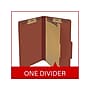 Medical Arts Press Pressboard Classification Folder, 1 Divider, 2" Expansion, Legal Size, Red, 10/Box (DV-T52-14-3RED)~#|#~845B7D42-B6ED-44E7-ACC3ED625D3457C9_sc7