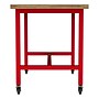 Learniture Ideate Series 72"W x 36"D Butcher Block Table, Beige/Red (LNT-NOR3009BB-RD-PK-SO)~#|#~845C008A-6AA3-4EB6-A05E03A3659847DD_sc7