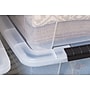 Iris 32 Quart Storage Container with Lid, Plastic, Clear, 4/Pack (500297)~#|#~84603FBE-C8FD-4FEF-8DAE66BDFBA39B5C_sc7