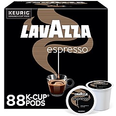 Lavazza Super Crema Coffee Keurig K-Cup Pods, Medium Roast , 88