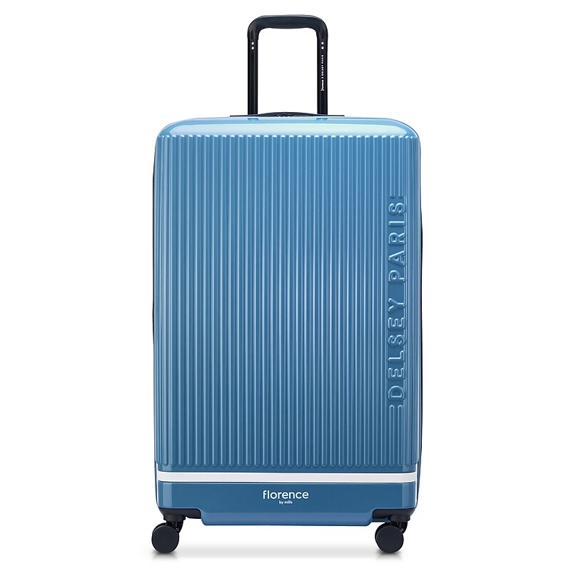 Delsey x Florence by Mills Spin me Away 24" Hardside Suitcase, 4-Wheeled Spinner, Light Blue (F4398182072) image 1