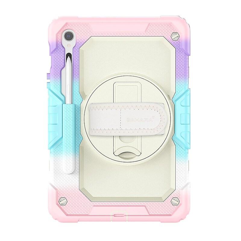 SaharaCase Raider Series Heavy Duty Case with Hand Strap for Galaxy Tab S10 FE /S9/S9 FE, Sunset Sorbet, (TB00464) image 1