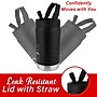 Brentwood Geojug Stainless Steel Double Walled Sports Water Jug, 40 oz., Black (G-1200BK)~#|#~84680A2D-E110-4049-8934325A6A6C38AB_sc7