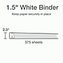 Cardinal XtraLife Heavy Duty 1 1/2" 3-Ring View Binders, D-Ring, White (26310)~#|#~84682A32-2296-41FB-A8EAD5D3BF8DA44E_sc7