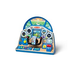 Melissa & Doug Jet Pilot Interactive Dashboard Wooden Toy (32300