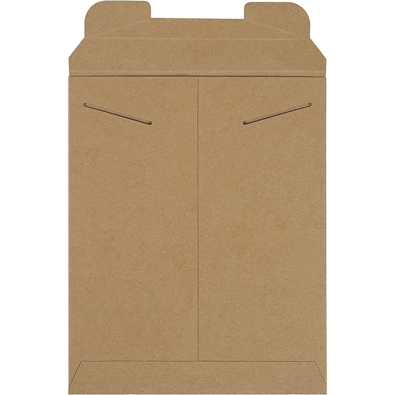 9.75" x 12.25" Tab Lock Fiberboard Mailer, Brown, 100/Carton (RM5) image 1