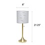 Creekwood Home Modern Glam 21.25" LED Table Lamp, Gold/Polka Dot (CWT-1006-GD)~#|#~8479E09A-329E-42FE-8354D5B5096FD26D_sc7