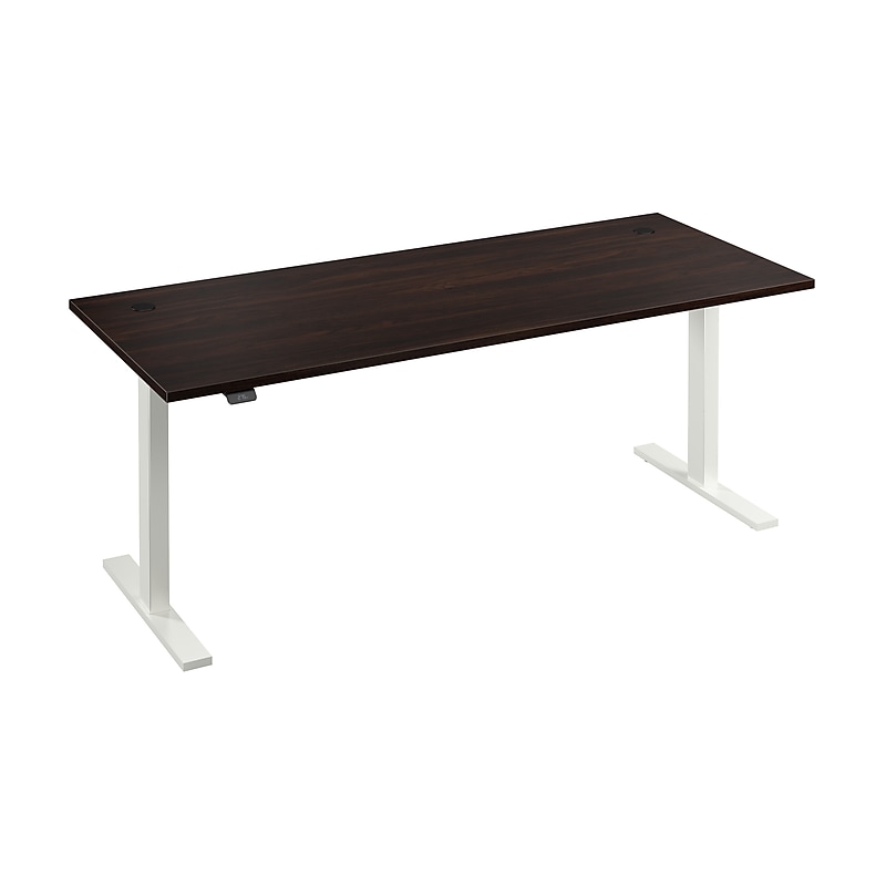 Bush Business Furniture Move 60 Series 72"W Electric Adjustable Standing Desk, Black Walnut (M6S7230BWWK) image 1