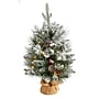 Nearly Natural Flocked Artificial Christmas Tree, 2' (T2006)~#|#~847E848B-182D-4BE8-B33FDE2E13C6FB39_sc7